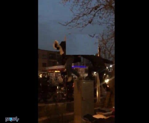 رفتار پلیس دختران انقلاب 1 601x498 - واکنش وزرات کشور به فیلم برخورد پلیس با دختری که به «حجاب اجباری» اعتراض کرد - حجاب اجباری