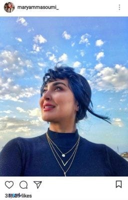 مدل شدن مریم معصومی - مدل شدن خانم بازیگر بدون روسری + عکس - بازیگر