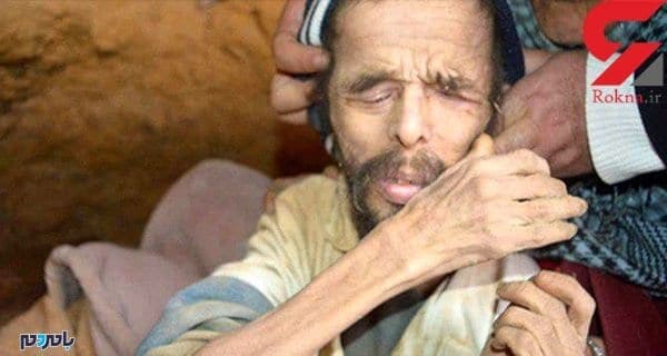 مرد غارنشین - محمد 15 سال غارنشین است ! + عکس - 15 سال