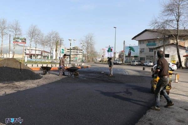 مرمت آسفالت خیابان‌های شهر لاهیجان 1 - مرمت آسفالت خیابان‌های شهر لاهیجان آغاز شد - آسفالت لاهیجان