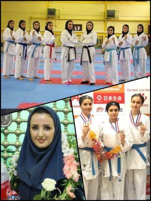 photo ۲۰۱۸ ۰۵ ۱۲ ۲۱ ۱۵ ۰۲ - پایان خوش دختران شایسته کاراته در جام هفدهم آسیا / تیم ملی کاراته ایران قهرمان آسیا شد - بامردم