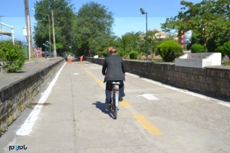 راه‌اندازی پیست دوچرخه‌سواری در ضلع شمالی استخر لاهیجان