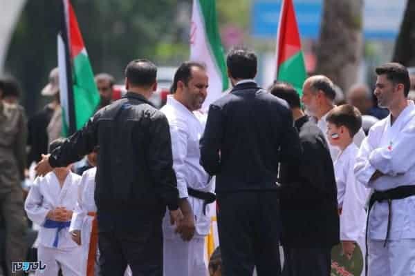 حضور پررنگ ورزشکاران لاهیجانی در راهپیمایی روز قدس 1 - حضور پررنگ ورزشکاران لاهیجانی در راهپیمایی روز قدس + تصاویر - بامردم