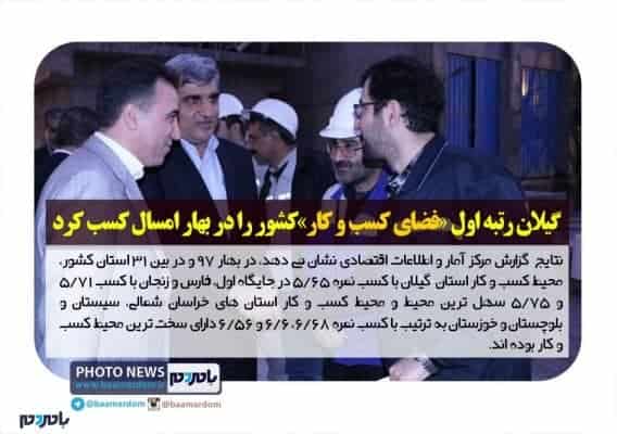 photo news1 - گیلان رتبه اول «فضای کسب و کار» کشور را در بهار امسال کسب کرد - استان گیلان