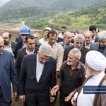 بازدید وزیر نیرو و استاندار گیلان از سد پلرود 2 - گزارش تصویری بازدید وزیر نیرو و استاندار گیلان از سد پلرود رودسر - رودسر
