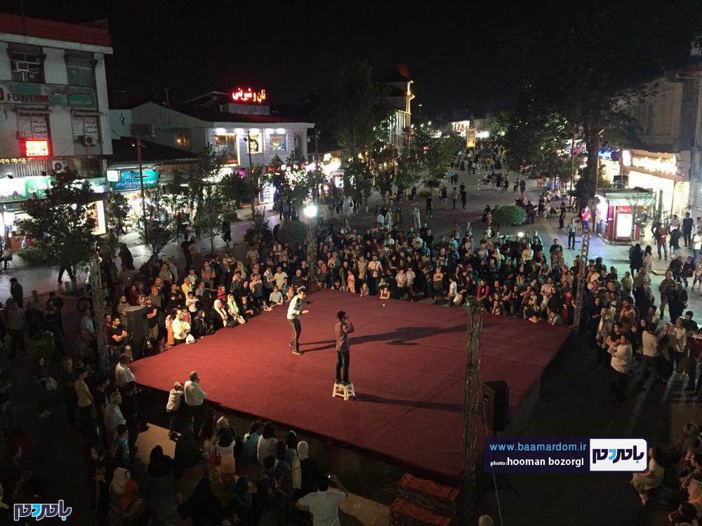 گزارش تصویری اجرای تئاتر خیابانی اسپایدرمن در پیاده راه فرهنگی رشت