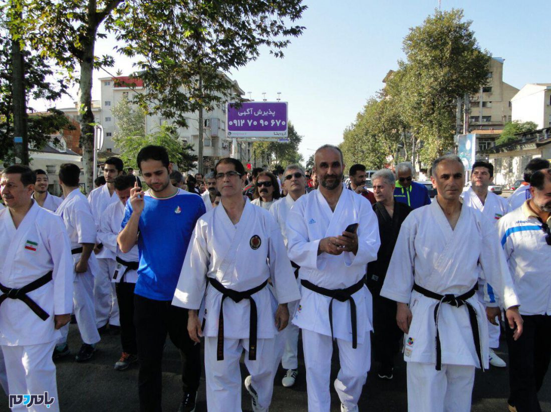 اجتماع بزرگ خانواده کاراته در گیلان به مناسبت هفته تربیت بدنی و ورزش + تصاویر