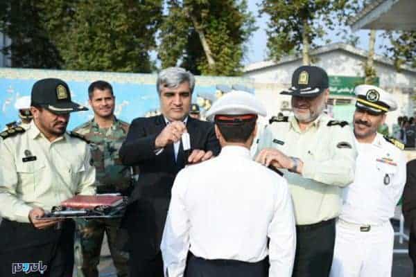 استاندار گیلان در صبحگاه مشترک یگان ها انتظامی 3 - مشارکت جویی نیروی انتظامی با مردم الگویی برای دیگر دستگاه های اجرایی باشد -