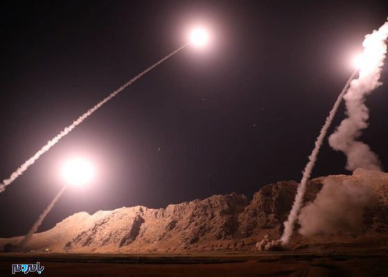 حمله موشکی - حمله موشکی سپاه به مقر سرکردگان جنایت تروریستی اهواز در شرق فرات - حمله موشکی