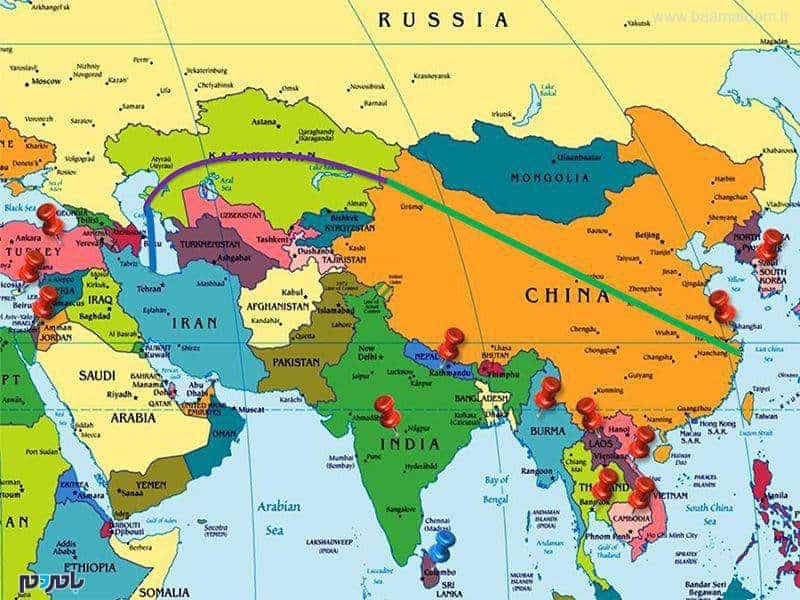 اتصال بندر بزرگ نینگبو چین به بندرکاسپین با ارسال اولین محموله کالایی