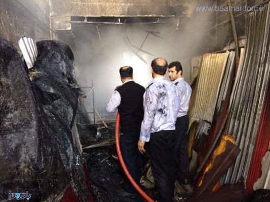 آتش‌سوزی گسترده سه باب مغازه و بخشی از سقف یک‌خانه در خیابان جمهوری 7 - آتش‌سوزی گسترده سه باب مغازه و بخشی از سقف یک‌خانه در خیابان جمهوری + تصاویر - آتش‌سوزی