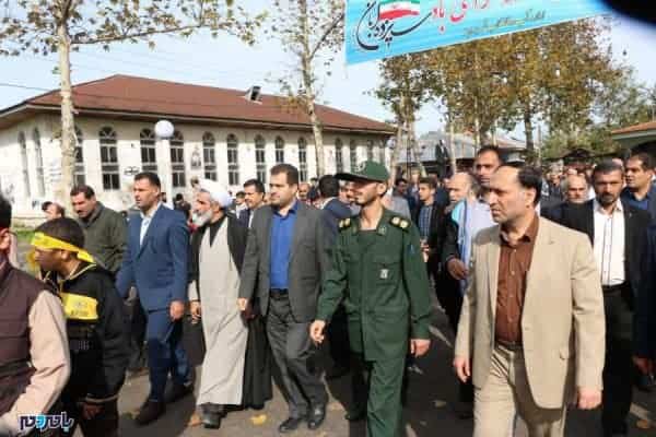 راهپیمایی با شکوه ۱۳ آبان در رودبنه 3 - راهپیمایی با شکوه ۱۳ آبان در رودبنه برگزار شد + تصاویر - 13 آبان