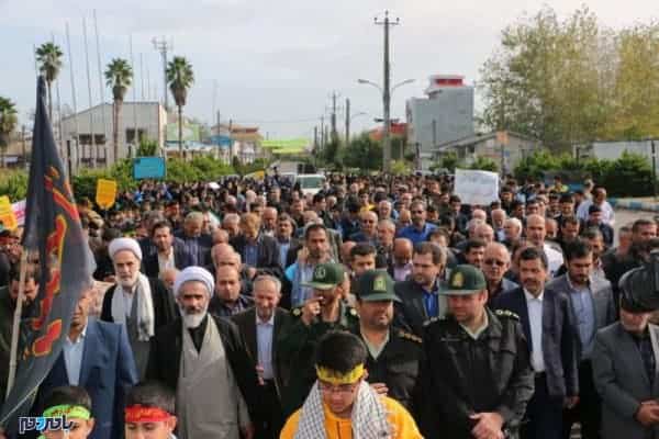 راهپیمایی با شکوه ۱۳ آبان در رودبنه 8 - راهپیمایی با شکوه ۱۳ آبان در رودبنه برگزار شد + تصاویر - 13 آبان