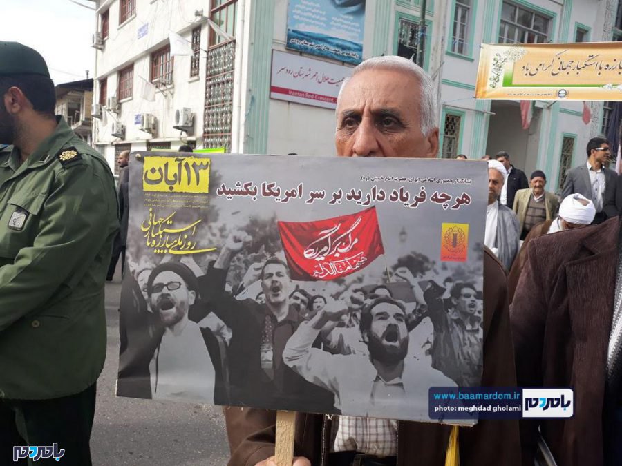 راهپیمایی با شکوه ۱۳ آبان در رودسر برگزار شد + تصاویر