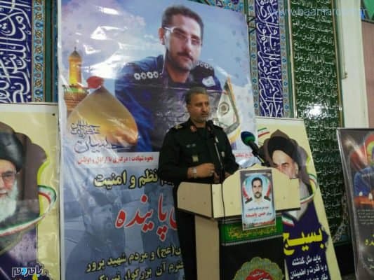 مراسم چهلمین روز شهادت شهید عرصه نظم و امنیت سراوان حسن پاینده 2 - مراسم چهلمین روز شهادت شهید عرصه نظم و امنیت سراوان حسن پاینده در لاهیجان برگزار شد + تصاویر - سراوان حسن پاینده