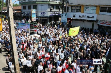 راهپیمایی روز قدس در رحیم آباد رودسر 4 1 - قائم‌مقام شورای هماهنگی تبلیغات اسلامی‌: راهپیمایی روز جهانی قدس در شهرهای وضعیت سفید برگزار می‌شود - روز قدس