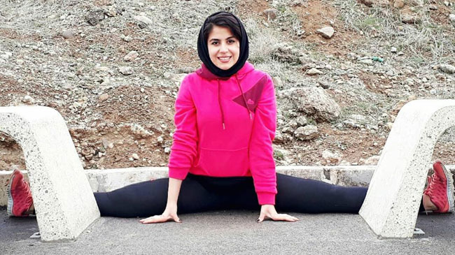 آمادگی بدنی بی‌نظیر دختر ملی‌پوش ایرانی + تصاویر