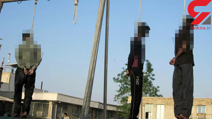 اولین عکس از اعدام ۳ جوان پلید در بندر عباس / این زن توانست از چنگال آن ها فرار کند