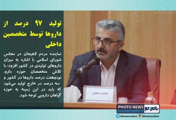 photo news1 1 - تولید ۹۷ درصد از داروها توسط متخصصین داخلی - ذبیح‌الله نیکفر