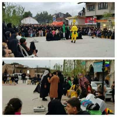 برپایی مراسم تعزیه‌خوانی در محوطه پل خشتی لنگرود - برپایی مراسم تعزیه‌خوانی در محوطه پل خشتی لنگرود - پل خشتی