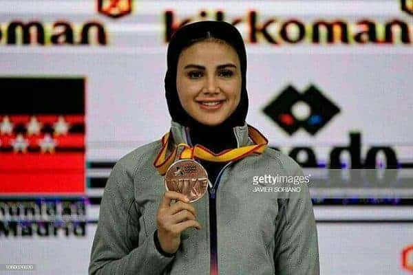 سارا بهمنیار - مدال طلای کاراته کای گیلانی در مسابقات لیگ جهانی - سارا بهمنیار