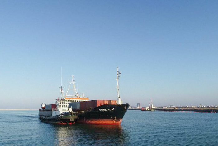 پهلوگیری بیستمین کشتی تجاری در مجتمع بندری کاسپین