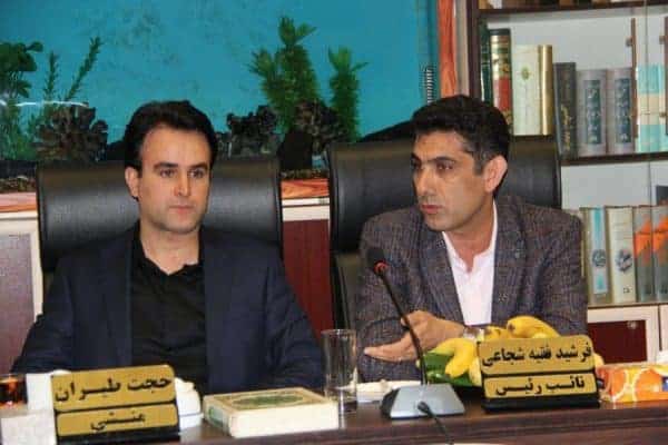 فرشید فقیه شجاعی و حجت طیران - سی‌ام جلسه شورای اسلامی شهر لاهیجان برگزار شد - شورا لاهیجان