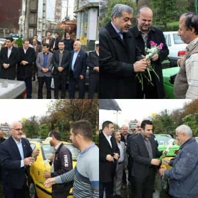1 3 - تقدیر مسئولان دولتی و شهرداری لاهیجان از رانندگان تاکسی - شهرداری لاهیجان