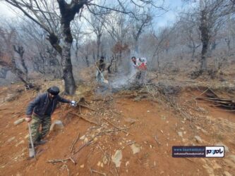 آتش سوزی در ۱۰ هکتار از جنگل های اشکورات رحیم آباد/ عملیات مهار آتش همچنان ادامه دارد