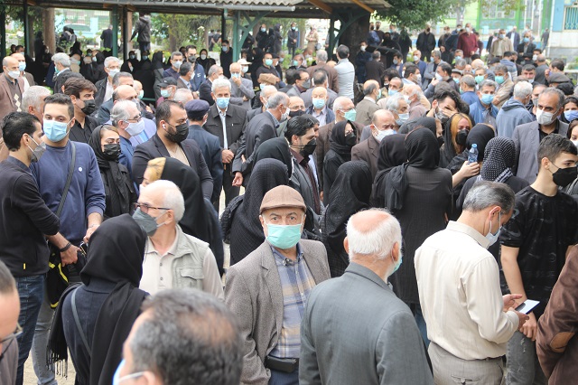 گزارش تصویری 10 - عضو ادوار شورای اسلامی شهر لاهیجان به خاک سپرده شد + گزارش تصویری