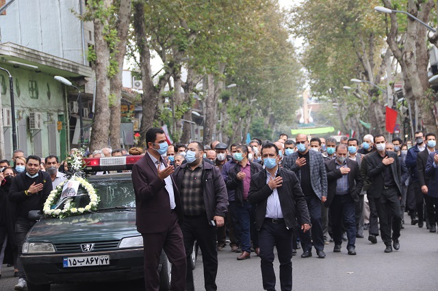 گزارش تصویری 6 - عضو ادوار شورای اسلامی شهر لاهیجان به خاک سپرده شد + گزارش تصویری