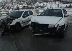 تصادف ۱۷ خودرو در آزاد راه رودبار به رشت!