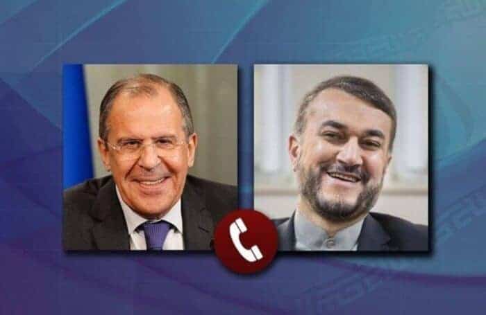 لاوروف و امیرعبداللهیان - مسکو: لاوروف و امیرعبداللهیان درباره اوکراین و توافق هسته‌ای گفت‌وگو کردند -