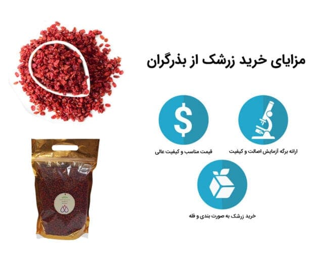 خرید عمده زرشک از بذرگران - زعفران و زرشک عمده و جزئی را از کشاورز بخرید - بذرگران