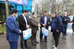 مسافران نوروزی در شهر لاهیجان مورد استقبال قرار گرفتند