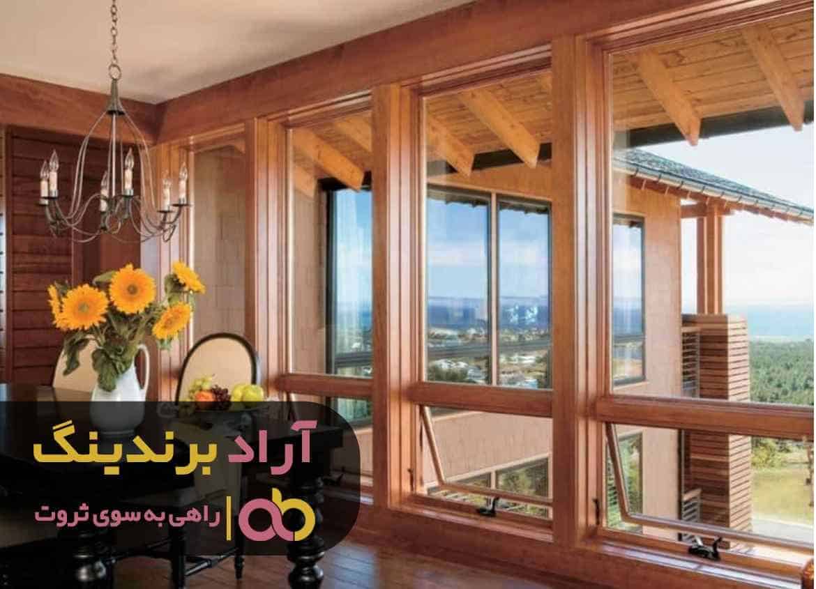 خرید پنجره چوبی دوجداره اصفهان