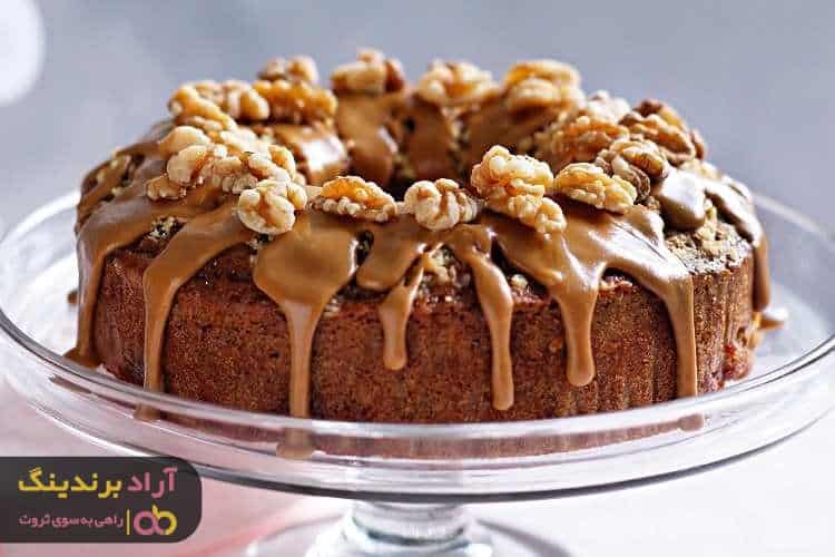 عکس طرز تهیه کیک هویج و گردو و پخت آن در منزل