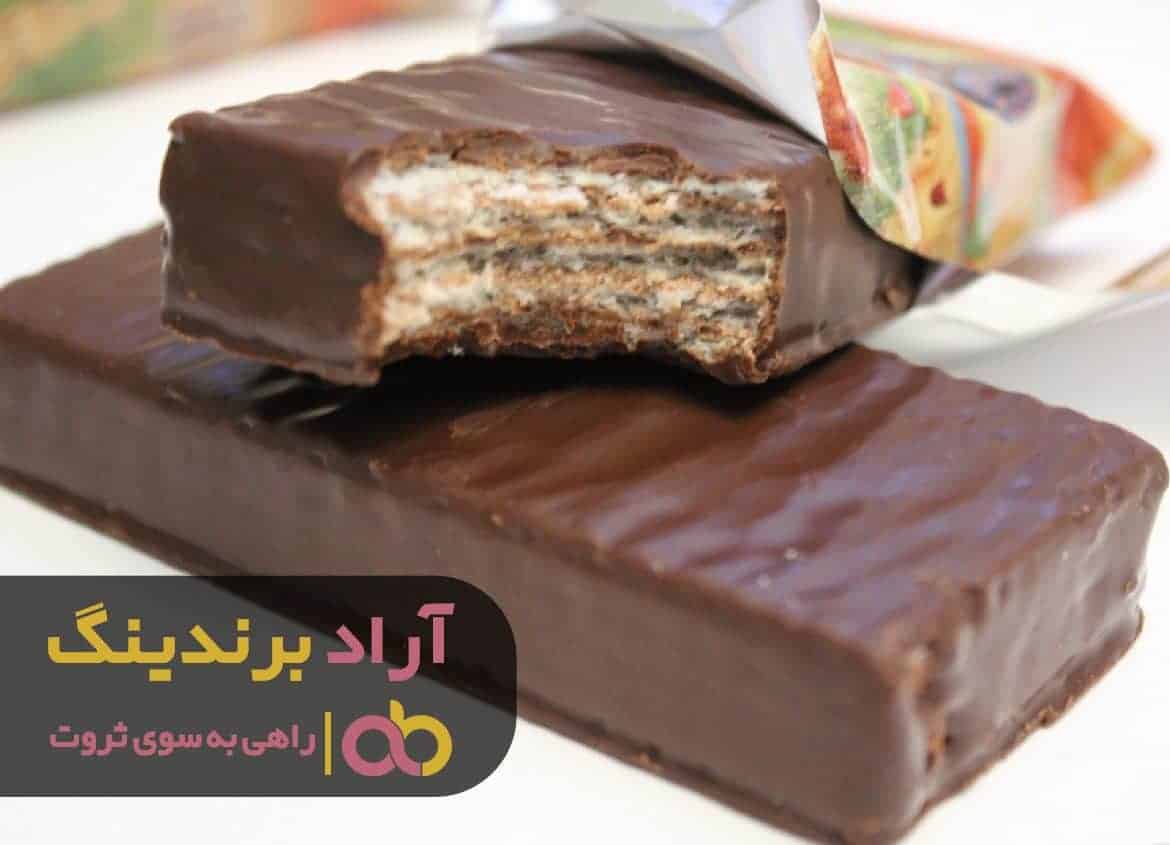 شیرینی ثروتم با ویفر شکلاتی تکمیل شد