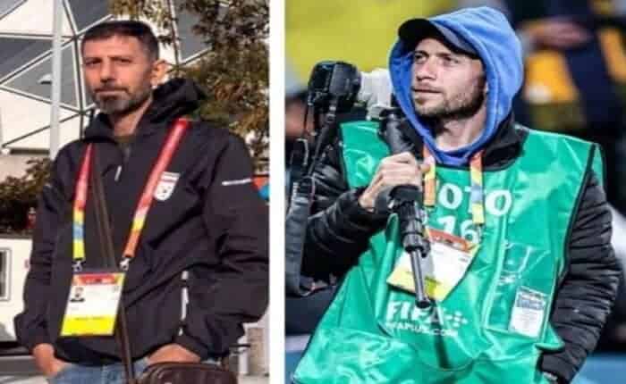 سعید زاهدیان، عضو شورای سردبیری روزنامه ایران ورزشی و دبیرگروه ورزشی روزنامه دولت ایران به همراه نعیم احمدی - پناهندگی خبرنگار اعزامی روزنامه دولت به استرالیا - پناهندگی