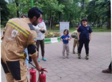 برگزاری آموزش ایمنی و آتش‌نشانی در پارک‌ها و بوستان‌های شهر رشت