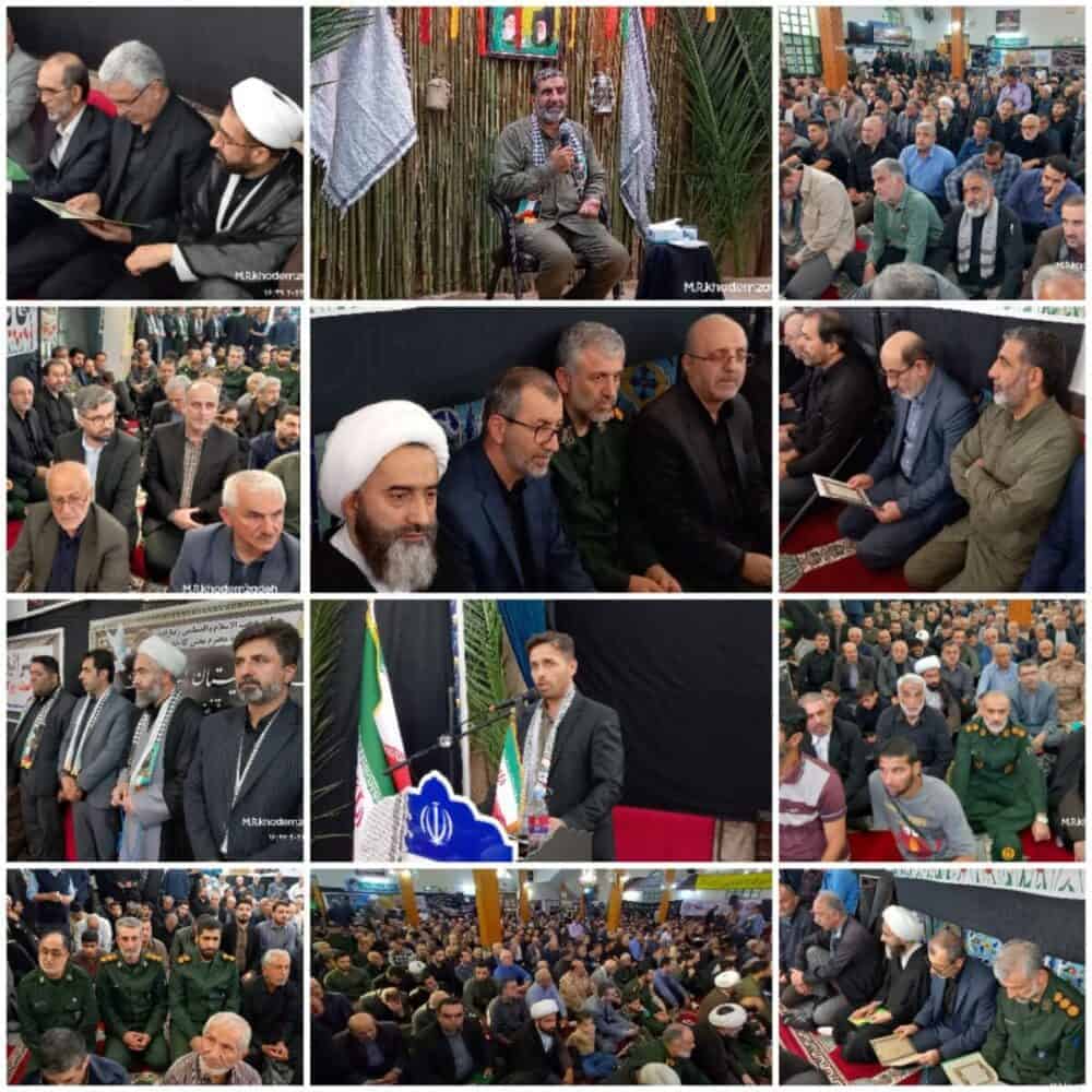 برگزاری یادواره ۱۵۷ شهید و ۲ شهید گمنام بخش کلاچای