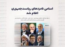 اسامی نامزدهای ریاست‌جمهوری اعلام شد