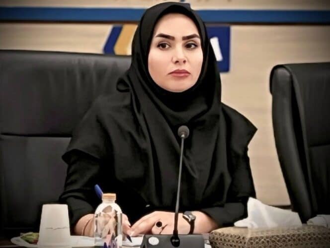 تصویر دکتر فهیمه فرهادی، نماینده حوزه ارزی بانک مرکزی جمهوری اسلامی ایران در جلسه کارگروه تنظیم بازار
