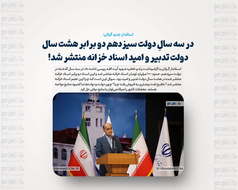 در سه سالِ دولت سیزدهم دو برابر هشت سالِ دولت تدبیر و امید اسناد خزانه منتشر شد! / مشکلات کشور با منابع دولتی قابل حل نیست