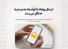 ارسال پیامک ناخواسته به مردم به حداقل می رسد