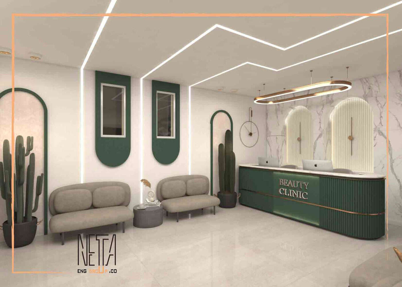 طراحی و بازسازی کلینیک زیبایی گروه مهندسی نتا
