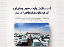 ثبت سفارش واردات خودروهای نو و کارکرده توسط اشخاص آغاز شد