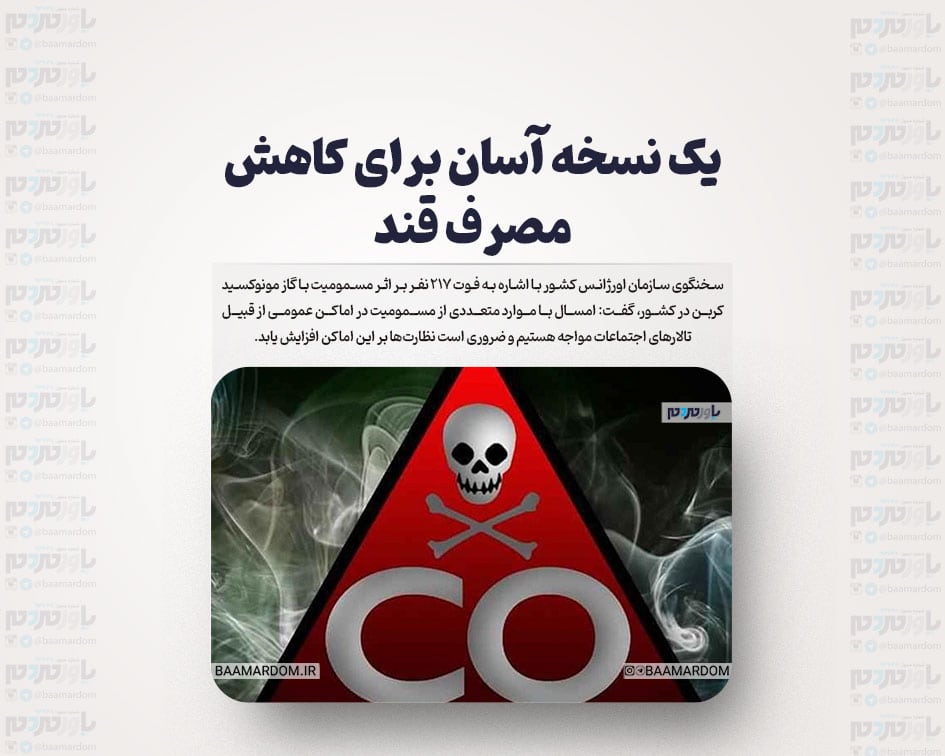 فوت ۲۱۷ نفر بر اثر گازگرفتگی از ابتدای مهر