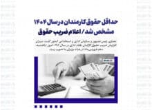 حداقل حقوق کارمندان در سال ۱۴۰۴ مشخص شد/ اعلام ضریب حقوق