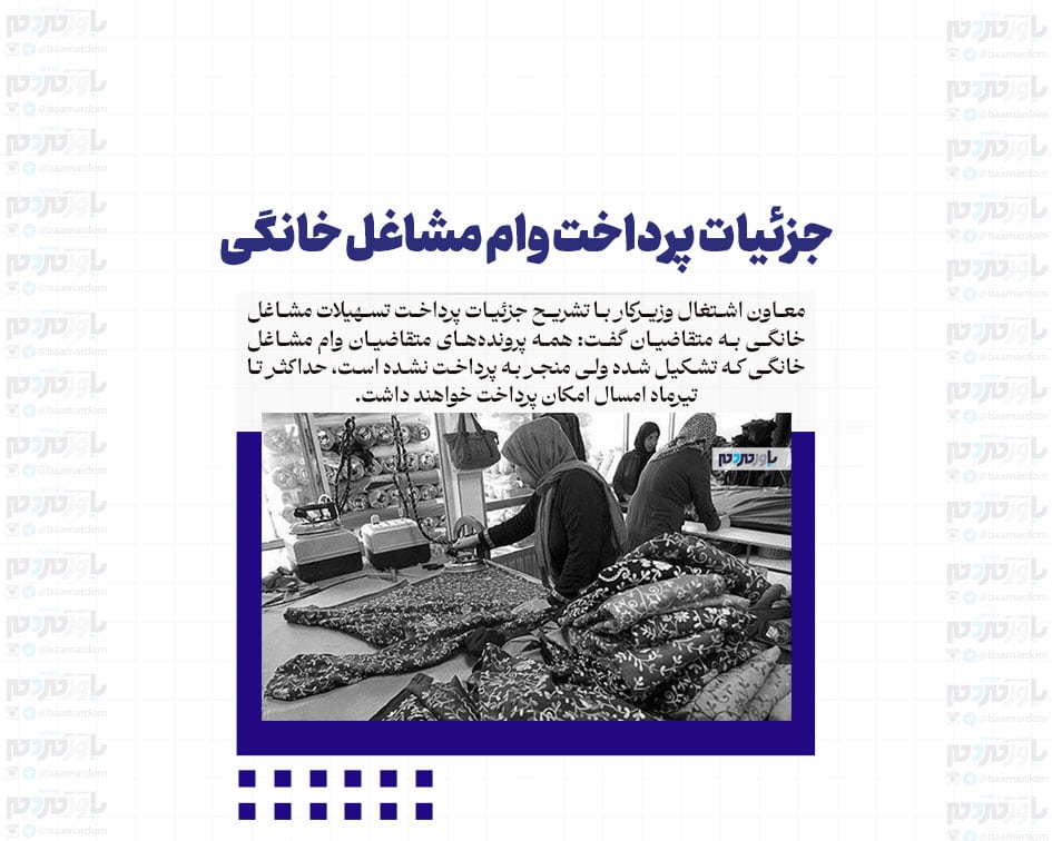 جزئیات پرداخت وام مشاغل خانگی +مبلغ وام